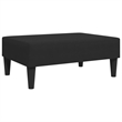Bowery Hill Contemporary Standard Sofa Set in Black Polyester