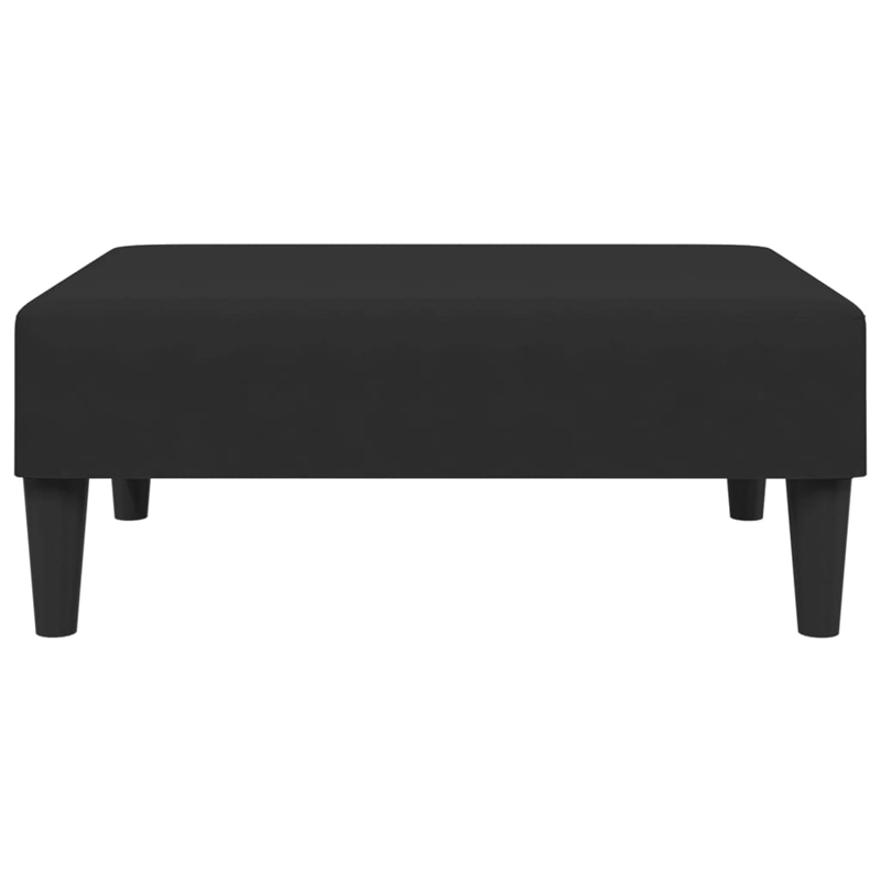 Bowery Hill Contemporary Standard Sofa Set in Black Polyester