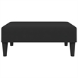Bowery Hill Contemporary Large Sofa Set in Black Polyester Velvet