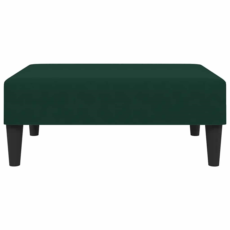 Bowery Hill Contemporary Compact Sofa Set in Dark Green Polyester Velvet