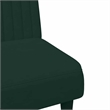 Bowery Hill Contemporary Compact Sofa Set in Dark Green Polyester Velvet