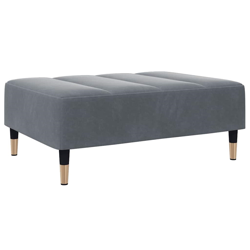 Bowery Hill Contemporary Compact Sofa Bed in Dark Grey Polyester Velvet