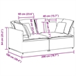 Bowery Hill Contemporary Modular Sofa in Dark Gray Finish Fabric