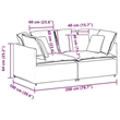 Bowery Hill Contemporary Oversized Modular Sofa in Dark Grey Velvet