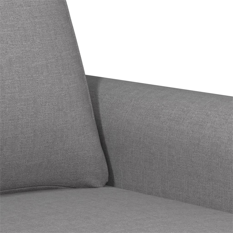 Bowery Hill Contemporary Single Sofa Chair in Light Grey Polyester