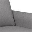 Bowery Hill Contemporary Single Sofa Chair in Light Grey Polyester