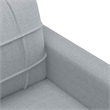 Bowery Hill Contemporary Single Sofa Chair in Light Grey Polyester