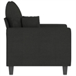 Bowery Hill Contemporary Single Sofa Chair in Black Polyester