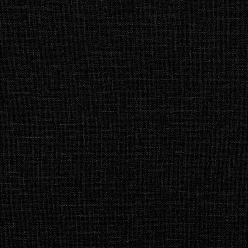 Bowery Hill Contemporary 2-Seater Sofa in Black Finish Fabric