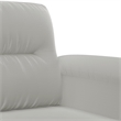 Bowery Hill Contemporary Single Sofa Chair in Light Grey Microfiber