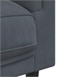 Bowery Hill Contemporary Rectangular Sofa in Dark Gray Polyester Velvet
