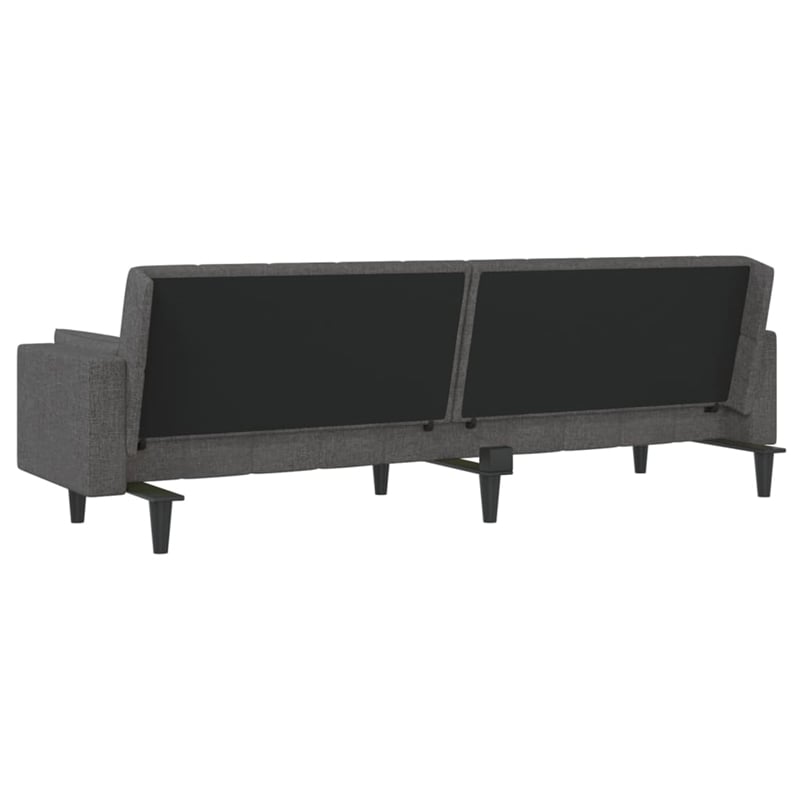 Bowery Hill Contemporary Sofa Bed in Dark Gray Finish Fabric