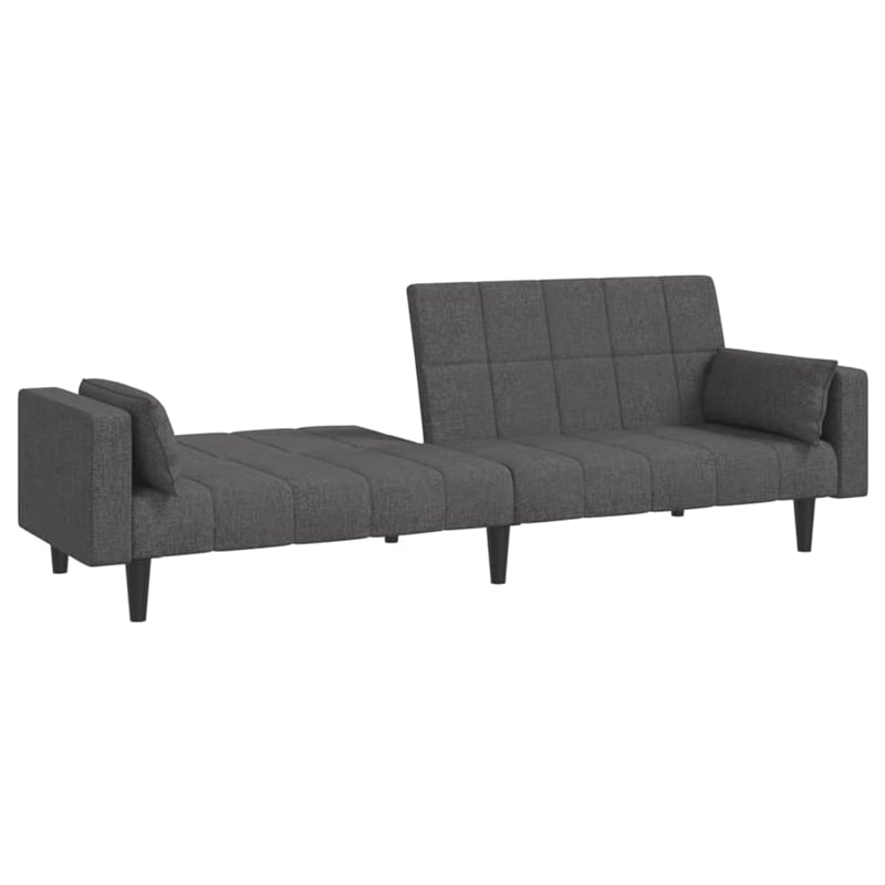 Bowery Hill Contemporary Sofa Bed in Dark Gray Finish Fabric