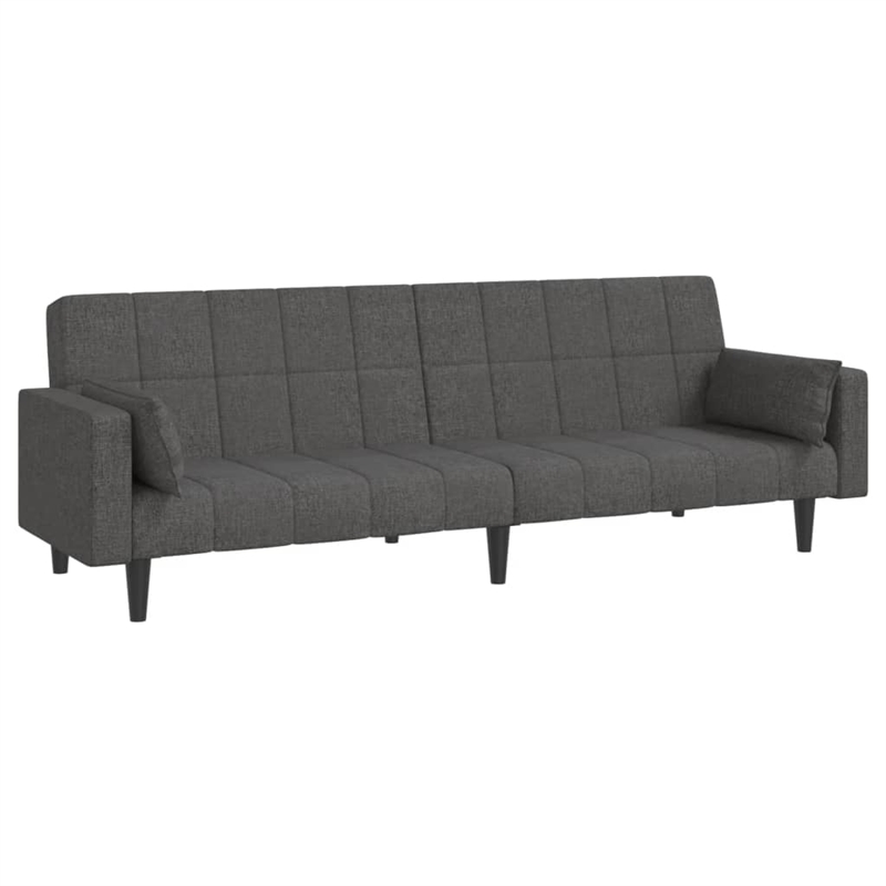 Bowery Hill Contemporary Sofa Bed in Dark Gray Finish Fabric