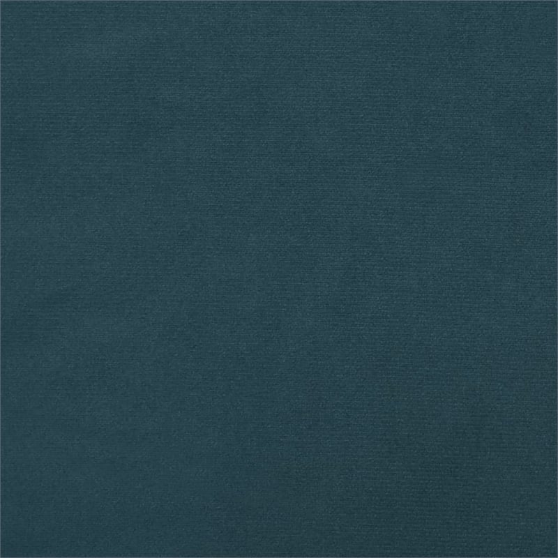 Bowery Hill Contemporary 2-Seater Sofa Bed in Blue Polyester Velvet