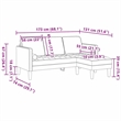 Bowery Hill Contemporary Velvet Sofa Set in Light Gray Finish