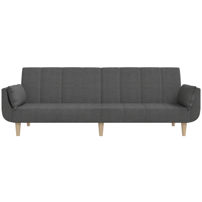 Bowery Hill Contemporary Sofa Bed in Dark Grey Finish Fabric