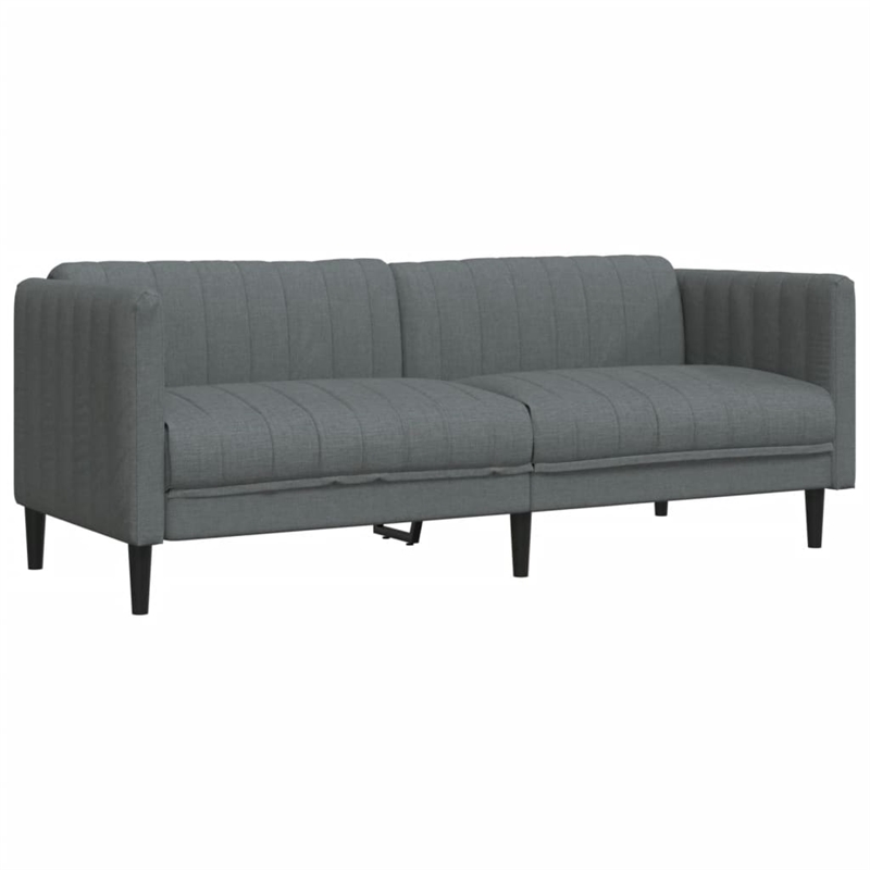 Bowery Hill Modern / Contemporary Sofa in Dark Grey Polyester