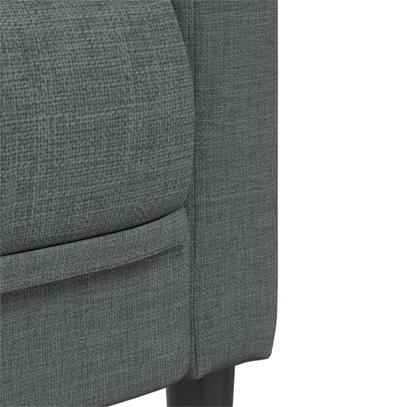 Bowery Hill Modern / Contemporary Sofa in Dark Grey Polyester