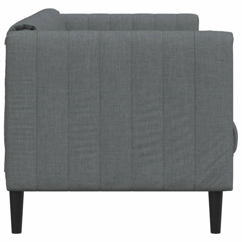 Bowery Hill Modern / Contemporary Sofa in Dark Grey Polyester