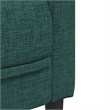 Bowery Hill Contemporary Polyester Large Durable Sofa in Dark Green