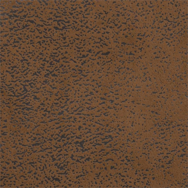 Bowery Hill Contemporary Single Sofa Chair in Brown Faux Suede Leather