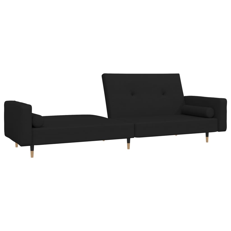 Bowery Hill Modern / Contemporary Sofa Bed in Black Finish Velvet