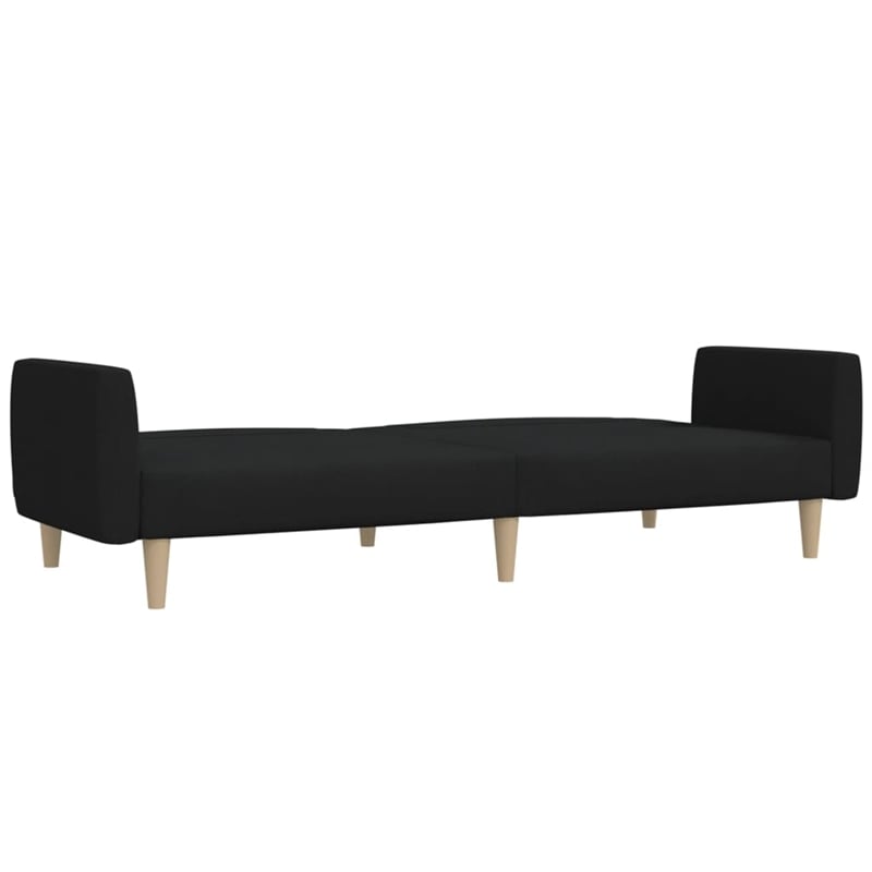 Bowery Hill Modern / Contemporary Sofa Bed in Black Finish Fabric
