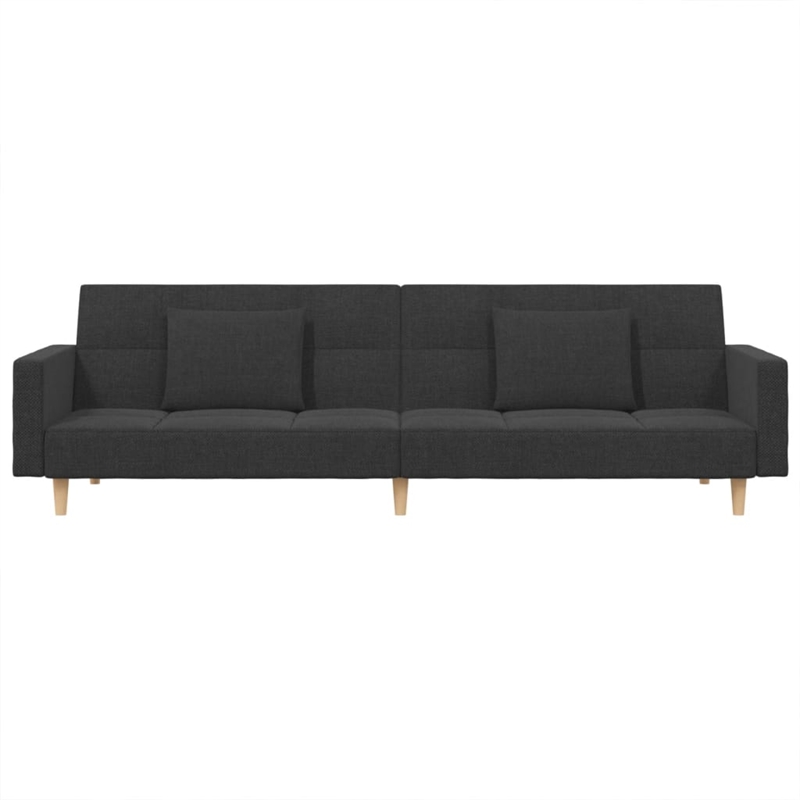 Bowery Hill Contemporary Sleeper Sofa Bed in Dark Gray Fabric