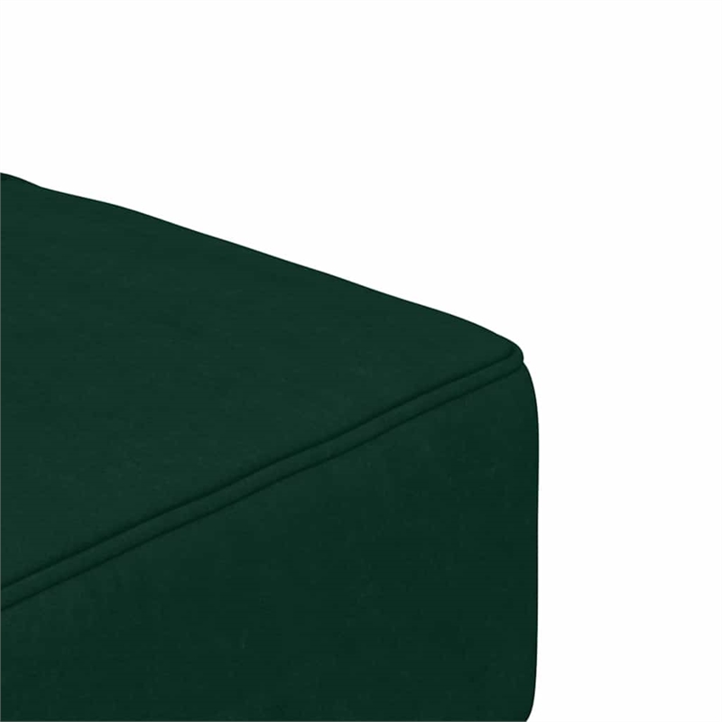 Bowery Hill Contemporary 2-Seater Sofa Bed in Dark Green Velvet