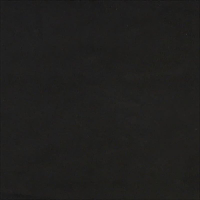 Bowery Hill Contemporary 2-Seater Sofa Bed in Black Polyester Velvet