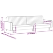 Bowery Hill Contemporary Sofa Bed in Light Grey Polyester Velvet