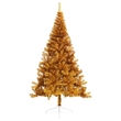 Bowery Hill Christmas Tree Gold PET Large Durable Christmas Tree Modern