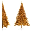 Bowery Hill Christmas Tree Gold PET Large Durable Christmas Tree Modern
