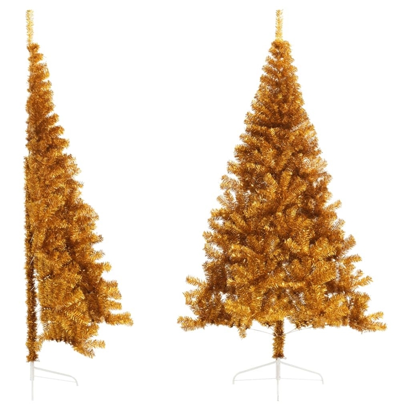 Bowery Hill Christmas Tree Gold PET Large Artificial Christmas Tree