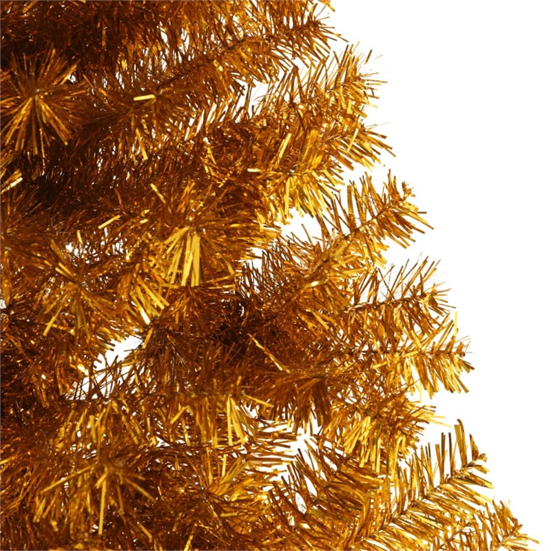 Bowery Hill Christmas Tree Gold PET Large Artificial Christmas Tree