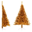 Bowery Hill Christmas Tree Gold PET Medium Simple Artificial Christmas Tree