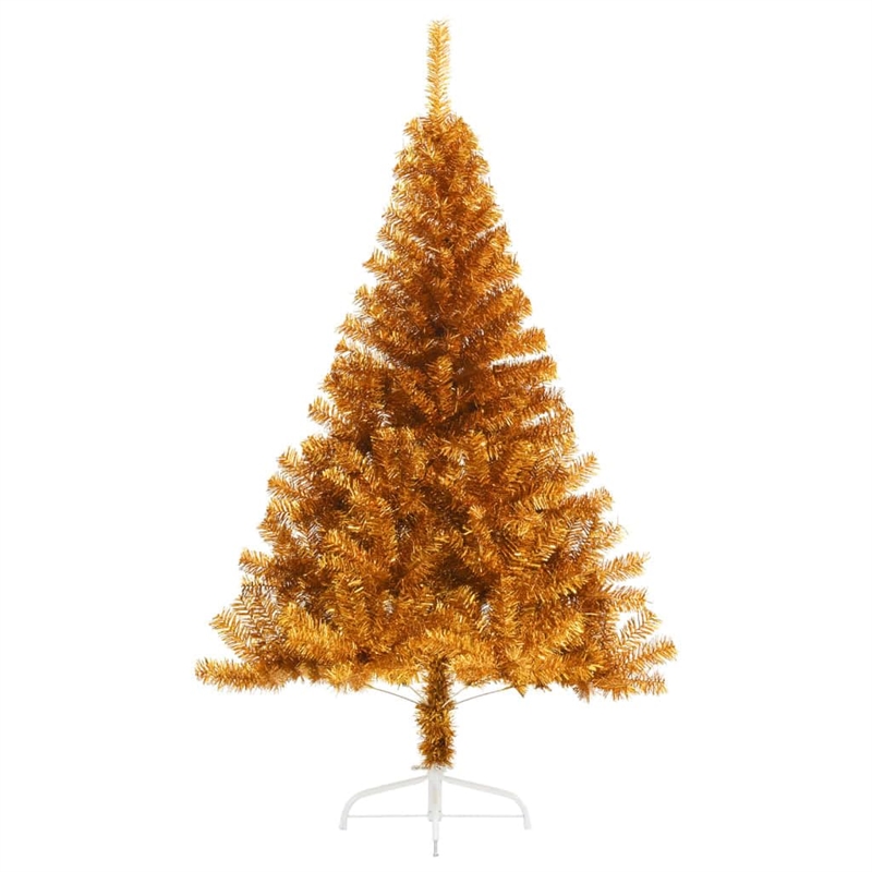 Bowery Hill Christmas Tree Gold PET Medium Simple Artificial Christmas Tree