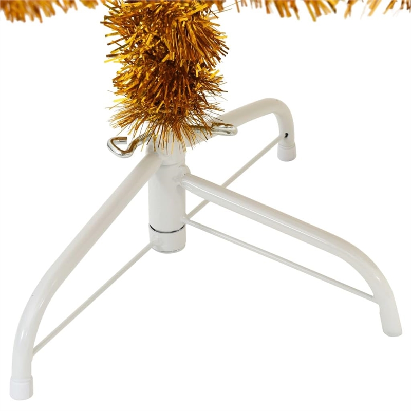 Bowery Hill Christmas Tree Gold PET Medium Simple Artificial Christmas Tree
