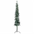 Bowery Hill Contemporary Artificial Half Christmas Tree Green PVC 70.9