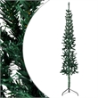 Bowery Hill Contemporary Artificial Half Christmas Tree Green PVC 70.9