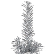 Bowery Hill Artificial Half Christmas Tree Silver PVC Steel Slim