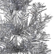 Bowery Hill Artificial Half Christmas Tree Silver PVC Steel Slim