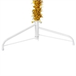 Bowery Hill Artificial Half Christmas Tree Gold PVC Steel 7 ft Tall