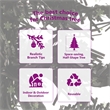 Bowery Hill Artificial Half Christmas Tree Black PVC Slim Decorative Inlays