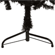Bowery Hill Artificial Half Christmas Tree Black PVC Steel Slim