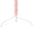 Bowery Hill Artificial Half Christmas Tree Pink PVC Steel 94.5