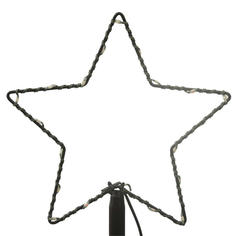 Bowery Hill Christmas Cone Tree Warm White Powder-coated Steel Copper PVC