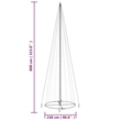 Bowery Hill Christmas Cone Tree Warm White Powder-coated Steel Copper PVC