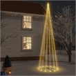 Bowery Hill Christmas Cone Tree Warm White Powder-coated Steel Copper PVC